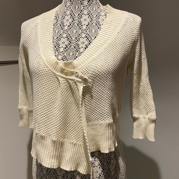 3 for 40 Free People cropped sweater vintage M - Picture 4 of 7